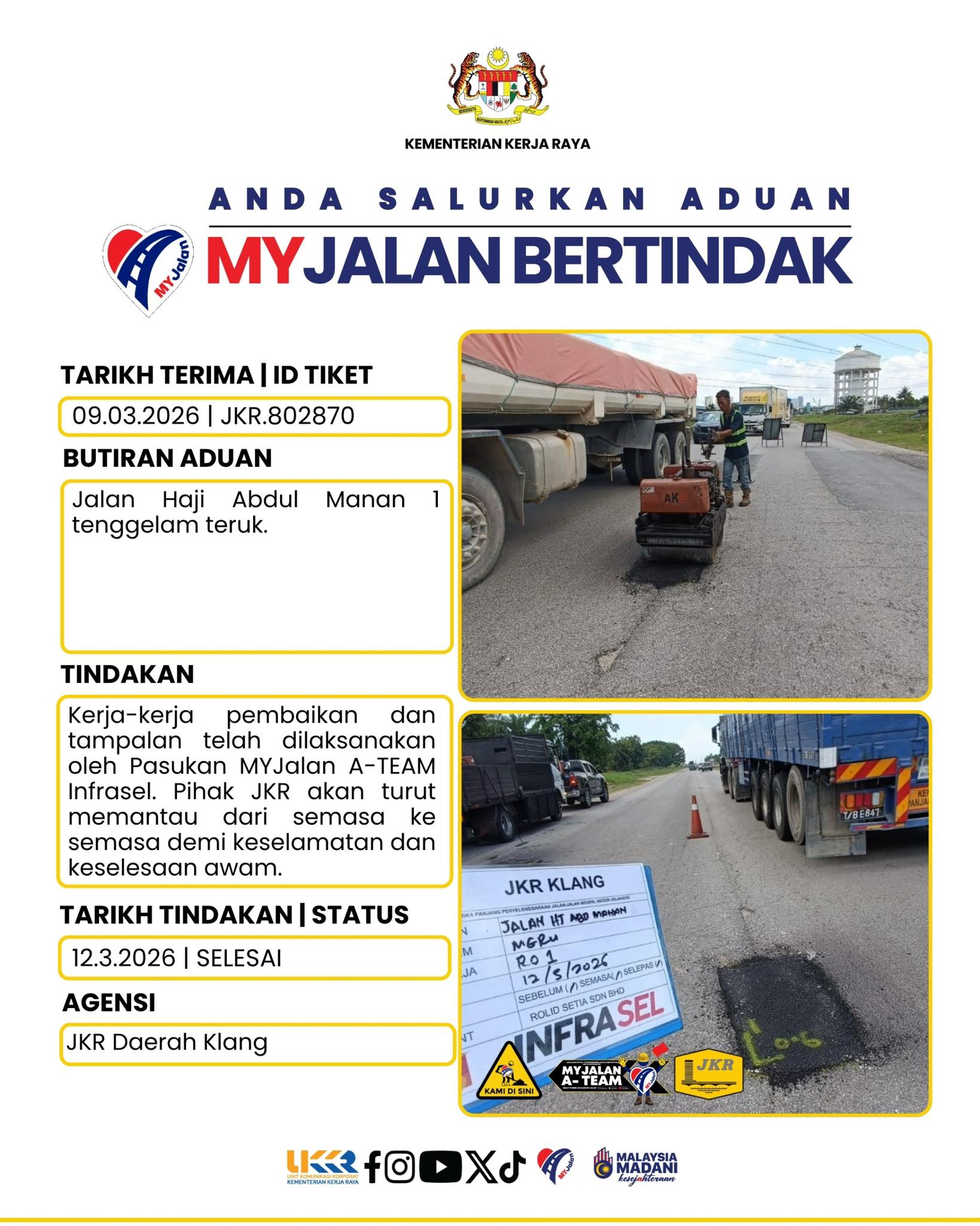 12 Mac 2026 - JKR Daerah Klang